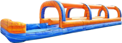 40’ Orange Crush Dual Lane Slip 'N Slide with Pool