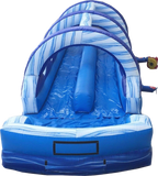 35' Blue Marble Dual Lane Slip 'N Slide