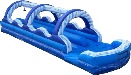 35' Blue Marble Dual Lane Slip 'N Slide
