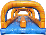 40’ Orange Crush Dual Lane Slip 'N Slide with Pool
